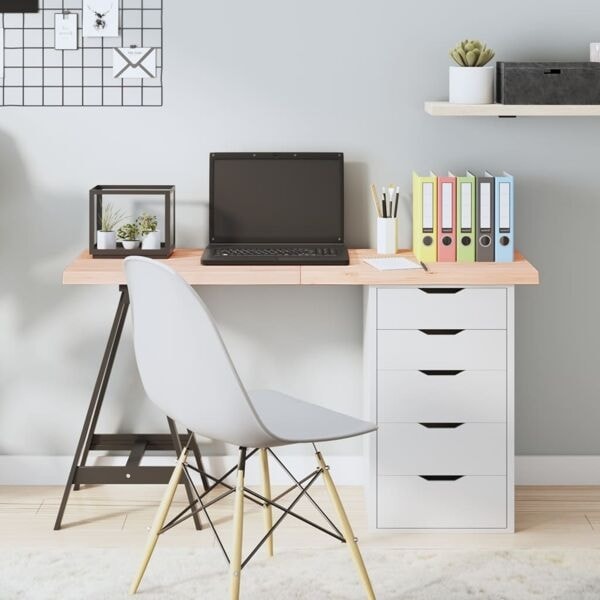vidaXL Bordsskiva 120x50x(2-4) cm obehandlad massiv ek Brun
