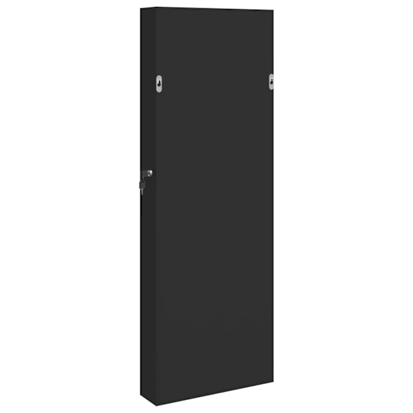 vidaXL Spegelskåp svart väggmonterat 37,5x10x106 cm Svart
