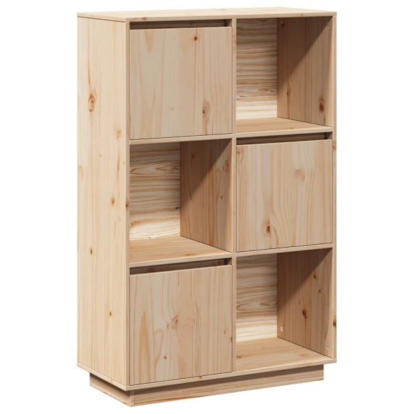 vidaXL Högskåp 74x35x117 cm massiv furu Brun