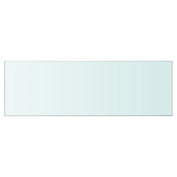 vidaXL Hyllplan 2 st glas genomskinlig 90x30 cm Transparent