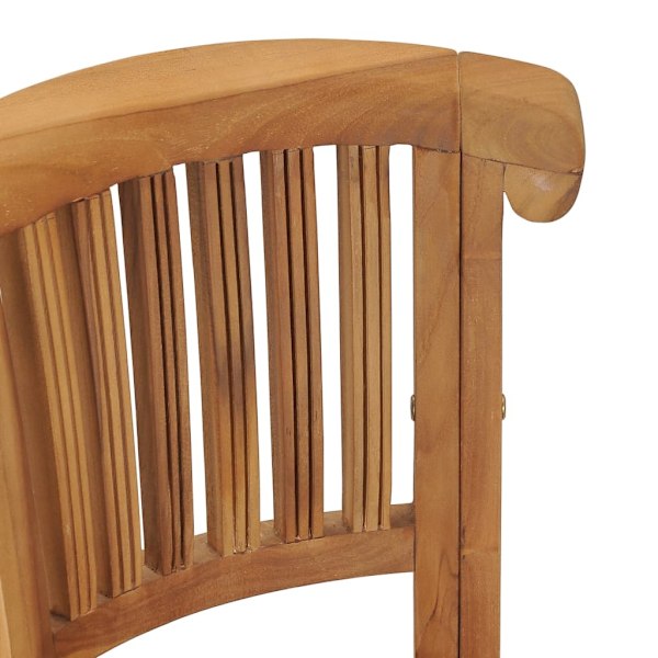 vidaXL Barstol massiv teak Brun