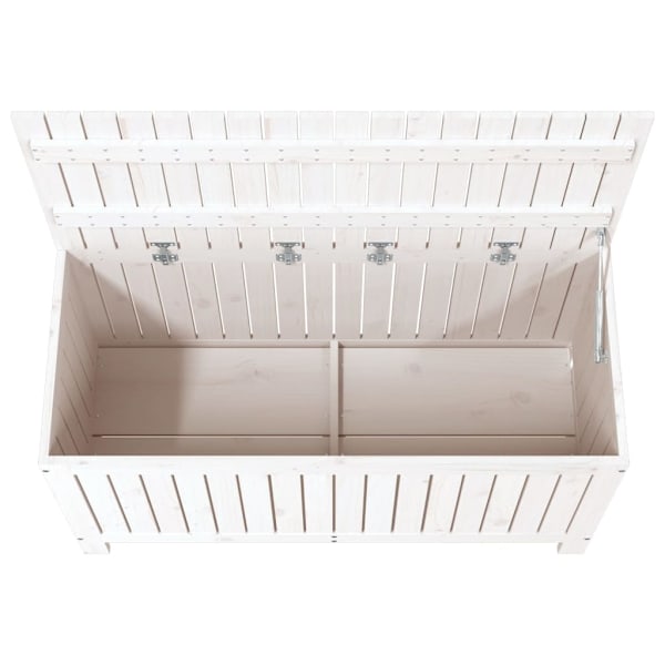 vidaXL Dynbox svart 115x49x60 cm massiv furu Vit
