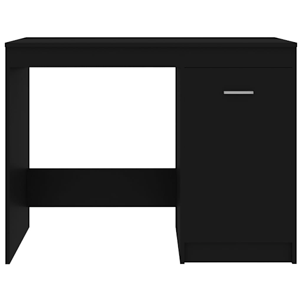 vidaXL Skrivbord svart 100x50x76 cm konstruerat trä Svart