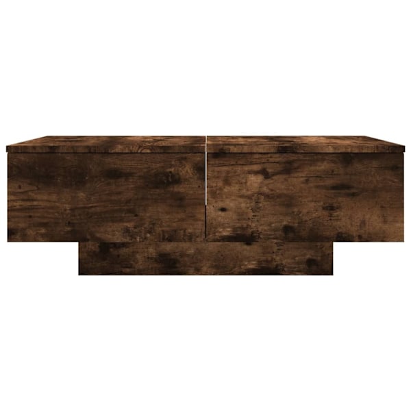 vidaXL Soffbord rökfärgad ek 90x60x31 cm konstruerat trä Brun