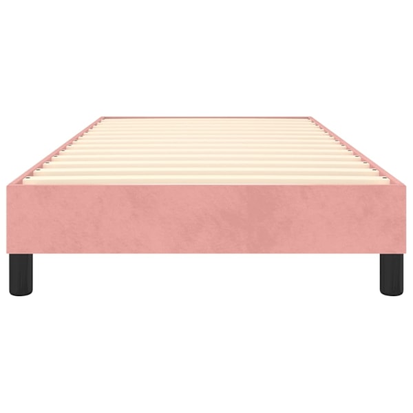 vidaXL Sängram rosa 100x200 cm sammet Rosa