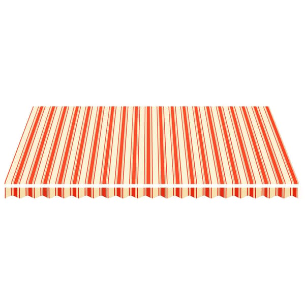 vidaXL Markisväv gul och orange 4,5x3,5 m Gul