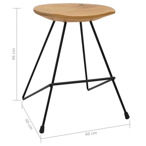vidaXL Pallar 2 st massiv teak Brun
