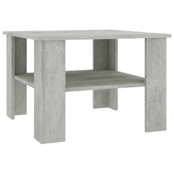 vidaXL Soffbord betonggrå 60x60x42 cm konstruerat trä grå