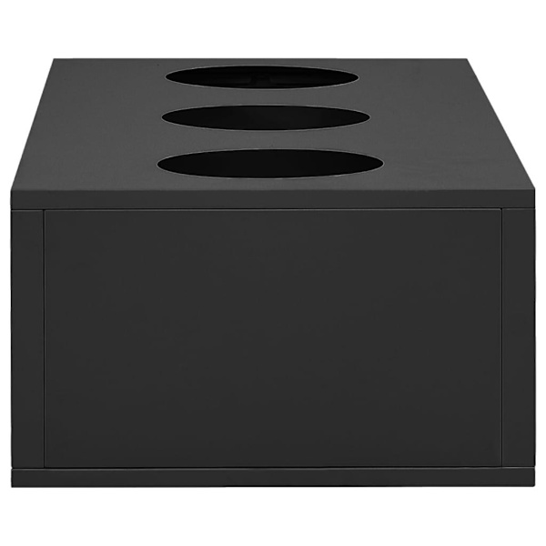 vidaXL Blomlåda för kontor antracit 90x40x23 cm stål Antracit