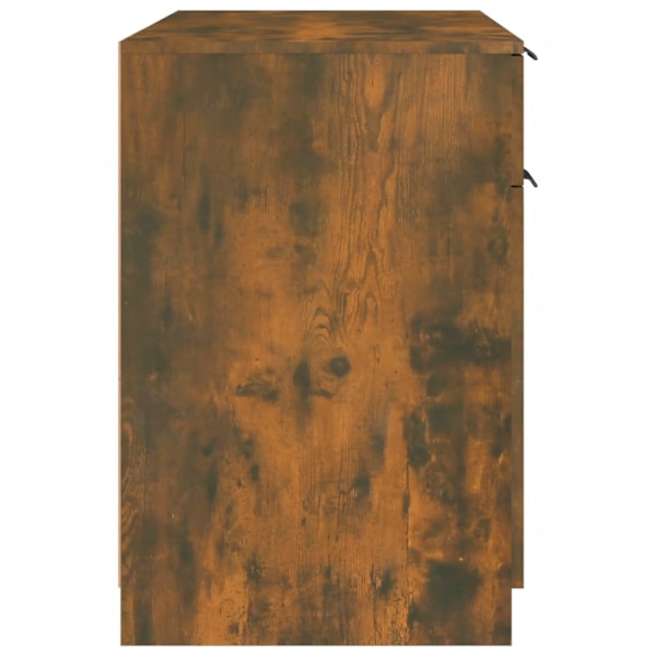 vidaXL Skrivbord rökfärgad ek 100x50x75 cm konstruerat trä Brun