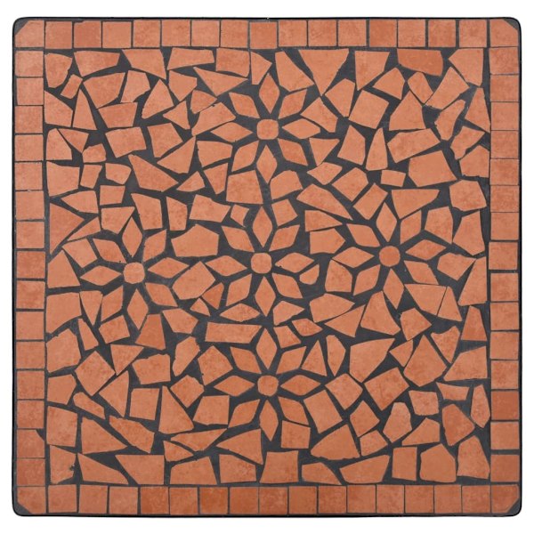 vidaXL Mosaikbord 3 st keramik terrakotta Brun