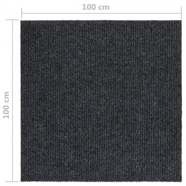 vidaXL Gångmatta 100x100 cm antracit Antracit