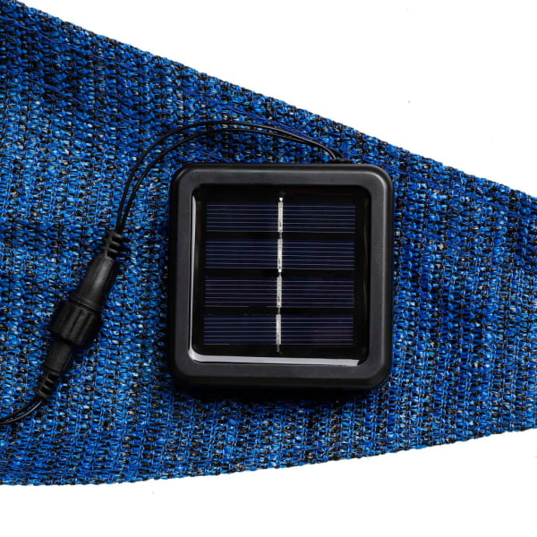 HI Solsegel med 100 LED-lampor ljusblå 3,6x3,6x3,6 m Blå