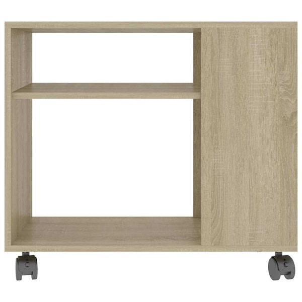 vidaXL Sidobord sonoma-ek 70x35x55 cm konstruerat trä Brun