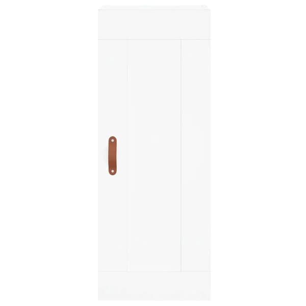 vidaXL Högskåp vit 34,5x34x180 cm konstruerat trä Vit