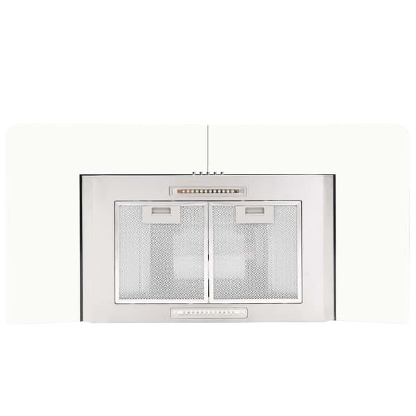 vidaXL Väggmonterad köksfläkt 90 cm rostfritt stål 756 m³/h LED Silver