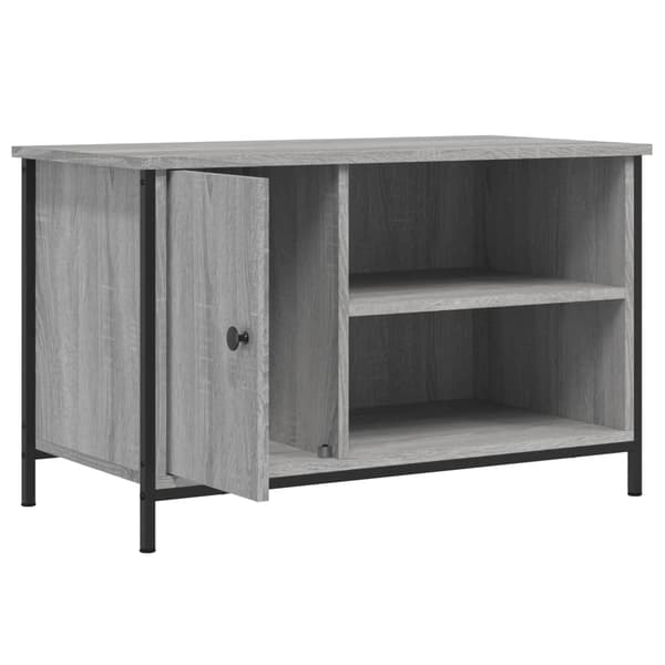 vidaXL Tv-bänk grå sonoma 80x40x50 cm konstruerat trä Grå