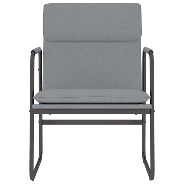 vidaXL Loungestol ljusgrå 55x64x80 cm tyg Grå