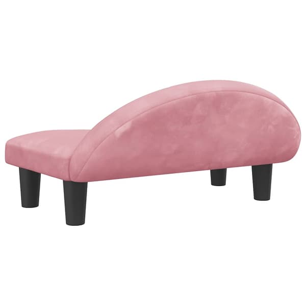 vidaXL Hundbädd rosa 70x52x30 cm sammet Rosa