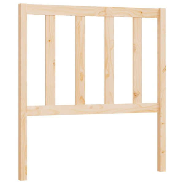 vidaXL Sänggavel 106x4x100 cm massiv furu Brun