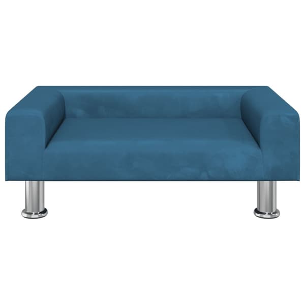 vidaXL Hundbädd blå 70x45x26,5 cm sammet Blå