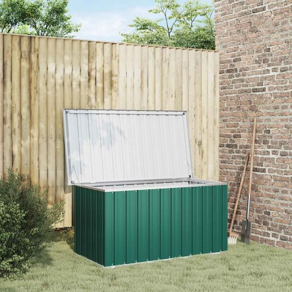 vidaXL Dynbox grön 129x67x65 cm Grön