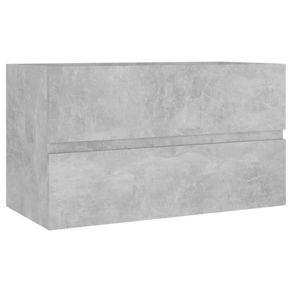 vidaXL Tvättställsskåp betonggrå 80x38,5x45 cm spånskiva grå