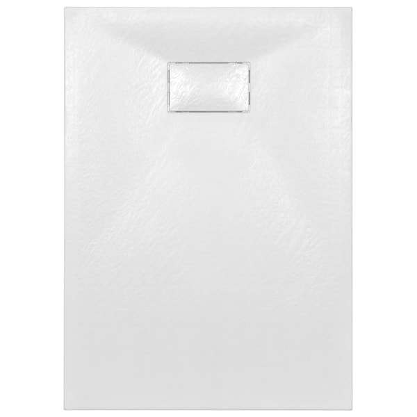 vidaXL Duschkar SMC vit 100x70 cm Vit