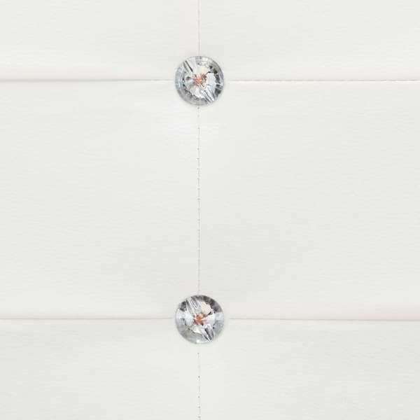 vidaXL Sängram vit konstläder 90x200 cm Vit