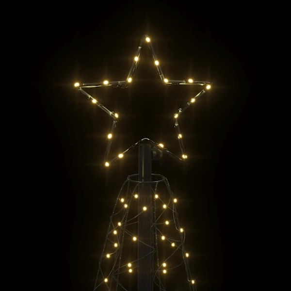 vidaXL Julgranskon varmvit 200 LEDs 70x180 cm Vit
