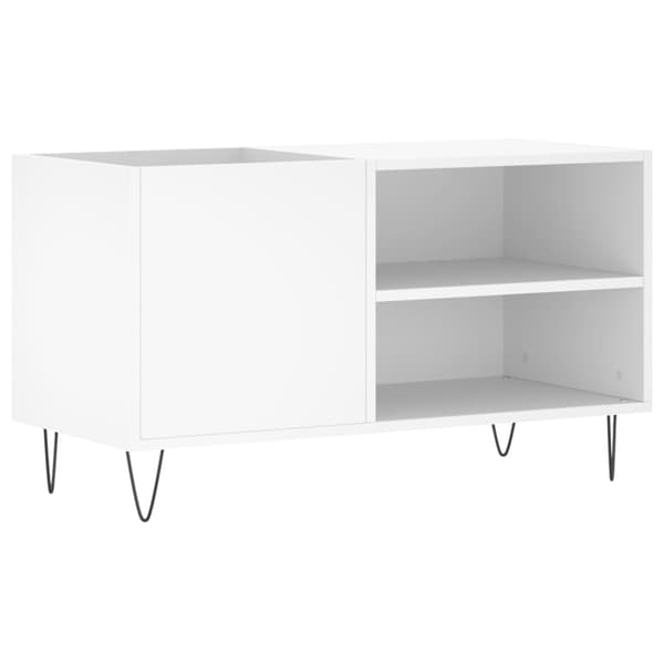 vidaXL Stereobänk vit 85x38x48 cm konstruerat trä Vit