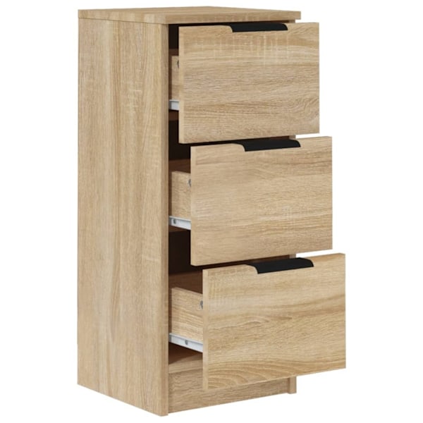 vidaXL Skänkar 2 st sonoma-ek 30x30x70 cm konstruerat trä Brun