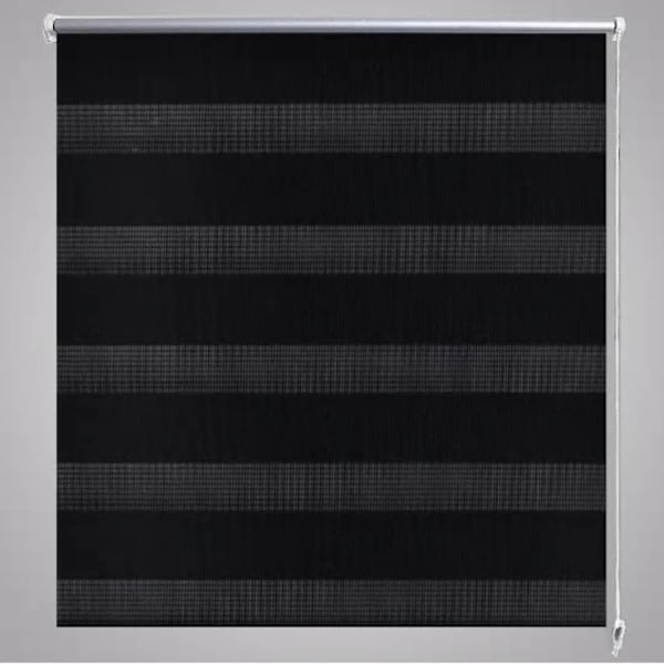 vidaXL Rullgardin randig svart 50 x 100 cm transparent Svart