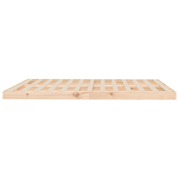 vidaXL Sängram 160x200 cm massiv furu Brun