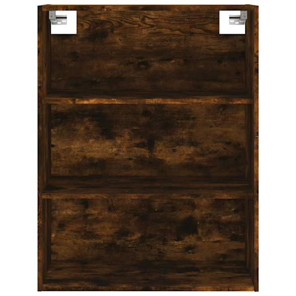 vidaXL Högskåp rökfärgad ek 69,5x34x180 cm konstruerat trä Brun