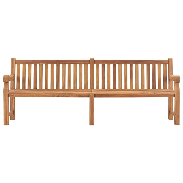 vidaXL Trädgårdsbänk 228 cm massiv teak Brun