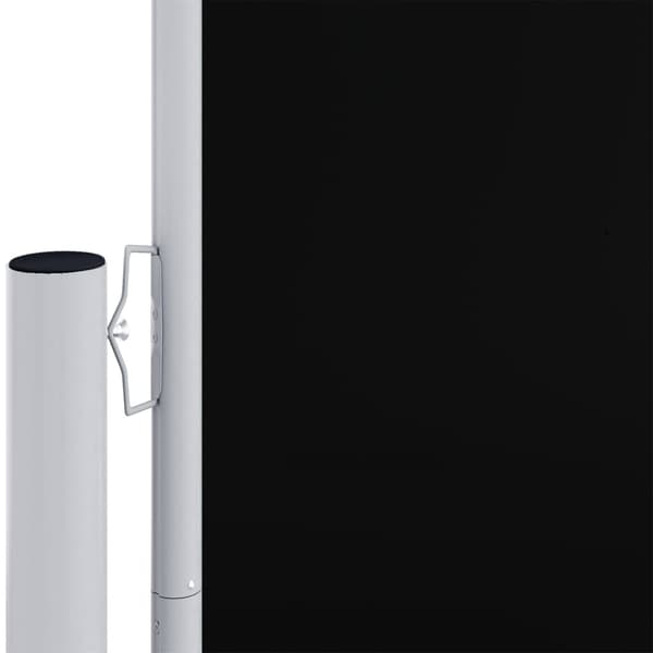 vidaXL Infällbar sidomarkis svart 220x1000 cm Svart