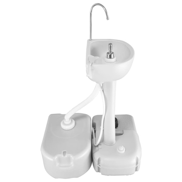 vidaXL Vattendunk med adapter 24 L grå