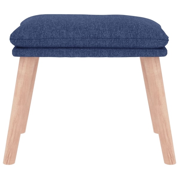 vidaXL Fotpall blå 45x29,5x35 cm tyg Blå
