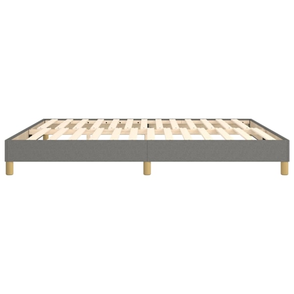 vidaXL Sängram utan madrass mörkgrå 160x200 cm tyg Grå