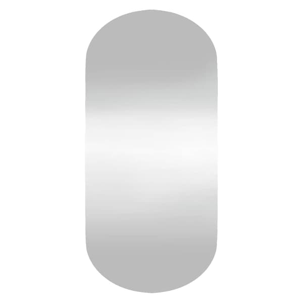 vidaXL Väggspegel 45x100 cm glas oval Silver