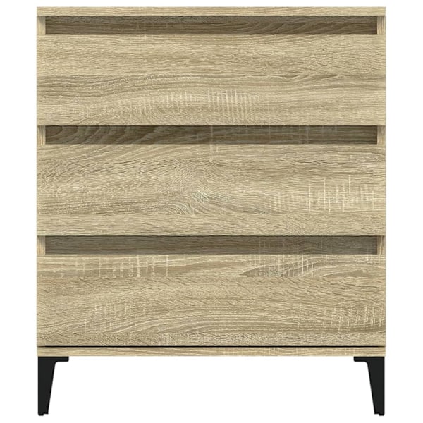 vidaXL Byrå sonoma-ek 60x35x70 cm konstruerat trä Brun