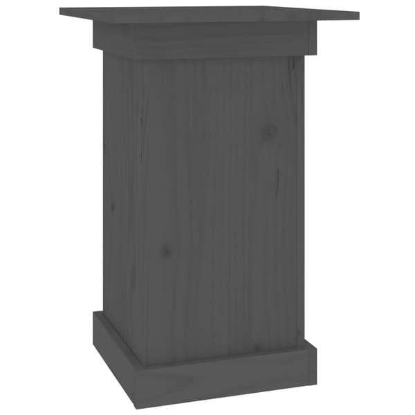 vidaXL Växtställ grå 40x40x60 cm massiv furu Grå