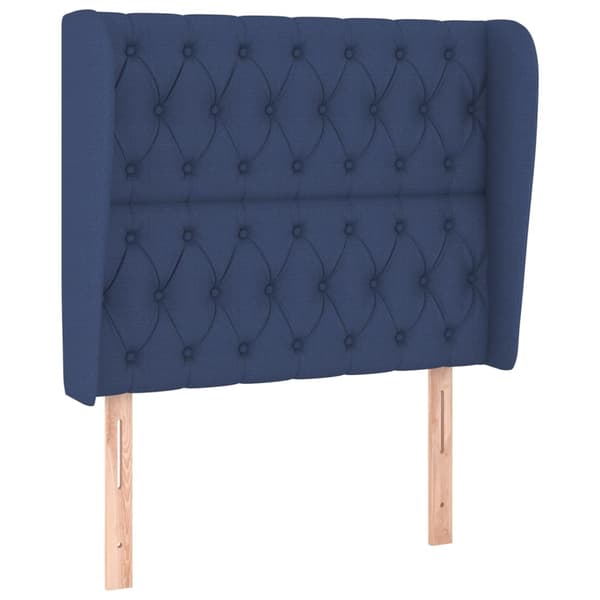 vidaXL Ramsäng med madrass blå 90x190 cm tyg Blå