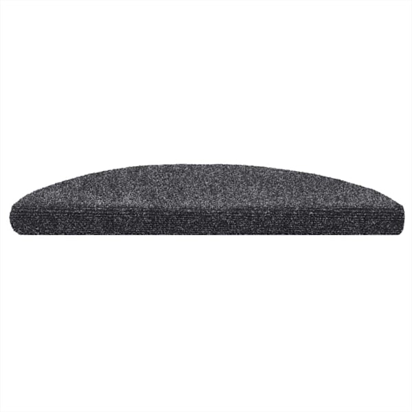 vidaXL Trappstegsmattor självhäftande 5 st mörkgrå 56x17x3 cm brodyr grå