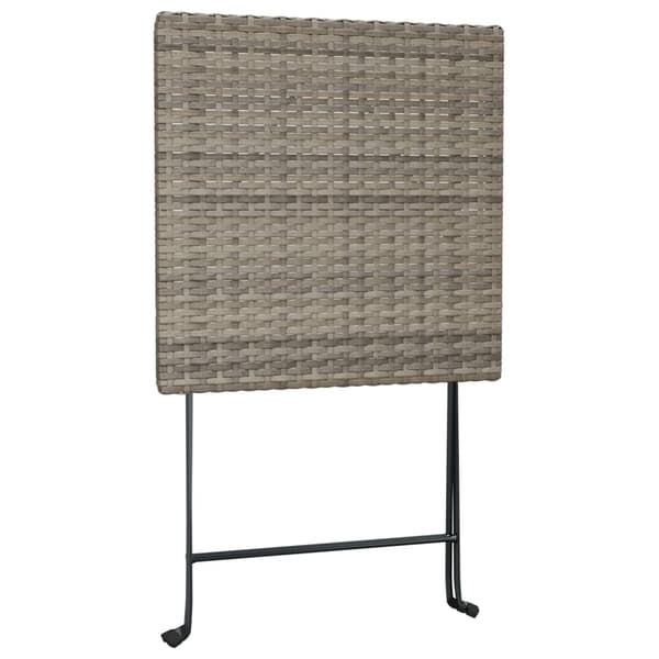 vidaXL Hopfällbart cafébord grå 55x54x71 cm konstrotting Grå