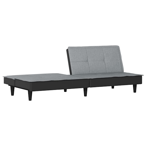 vidaXL Bäddsoffa ljusgrå tyg Grå