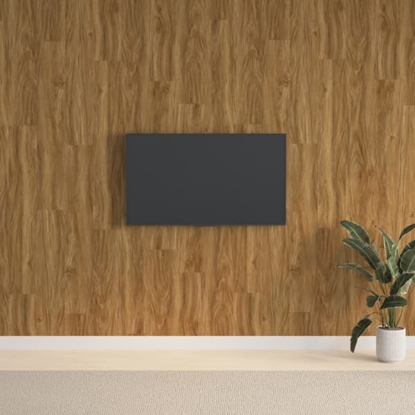 vidaXL Väggpaneler träimitation brun PVC 2,06 m² Brun