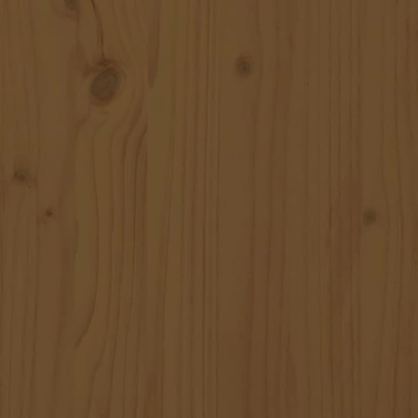 vidaXL Sängram honungsbrun massiv furu 100x200 cm enkelsäng Brun