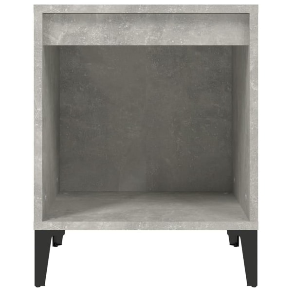 vidaXL Sängbord betonggrå 40x35x50 cm Grå